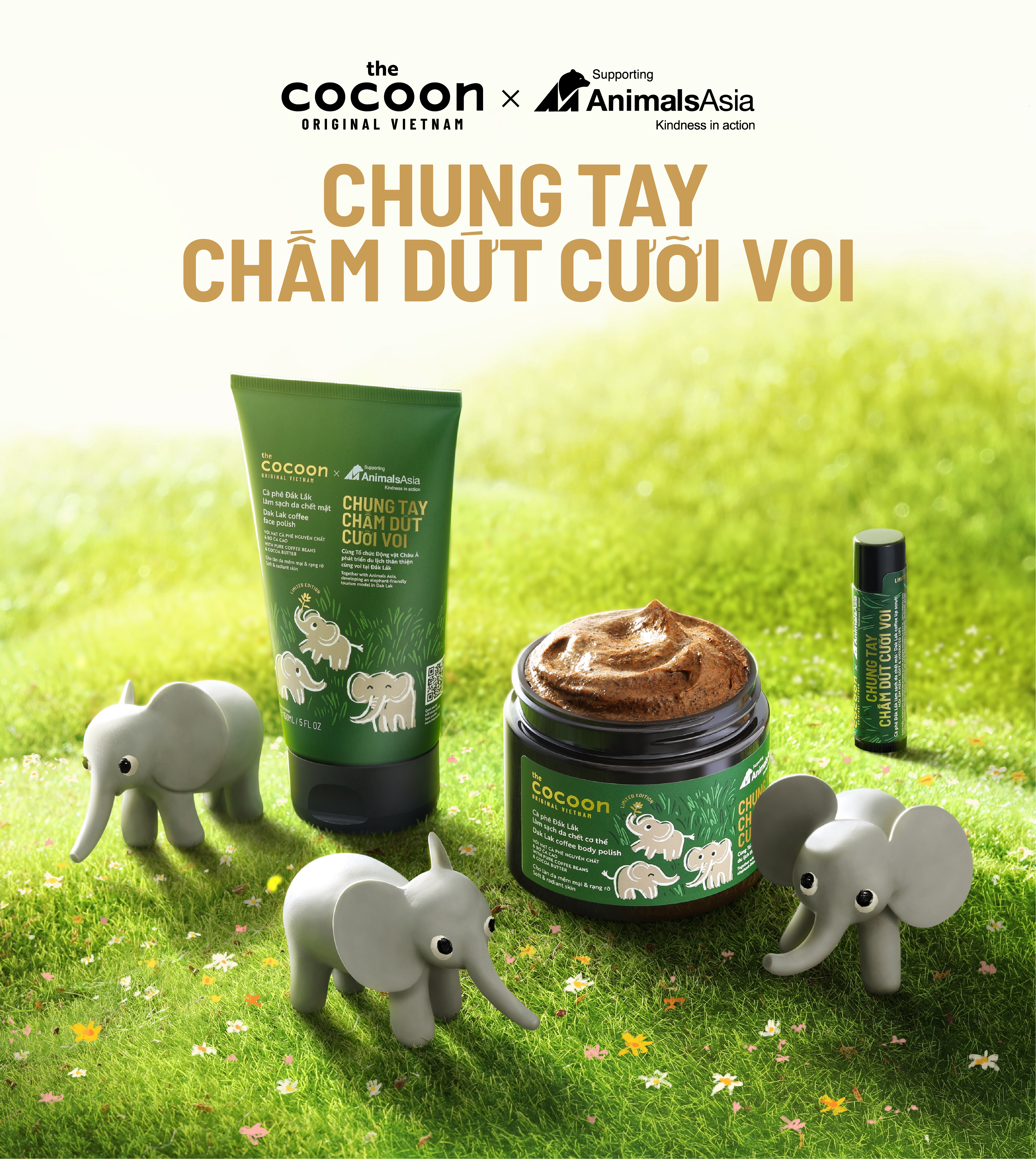 Cocoon x AAF: Together We End Elephant Riding with the Animals Asia Foundation!
