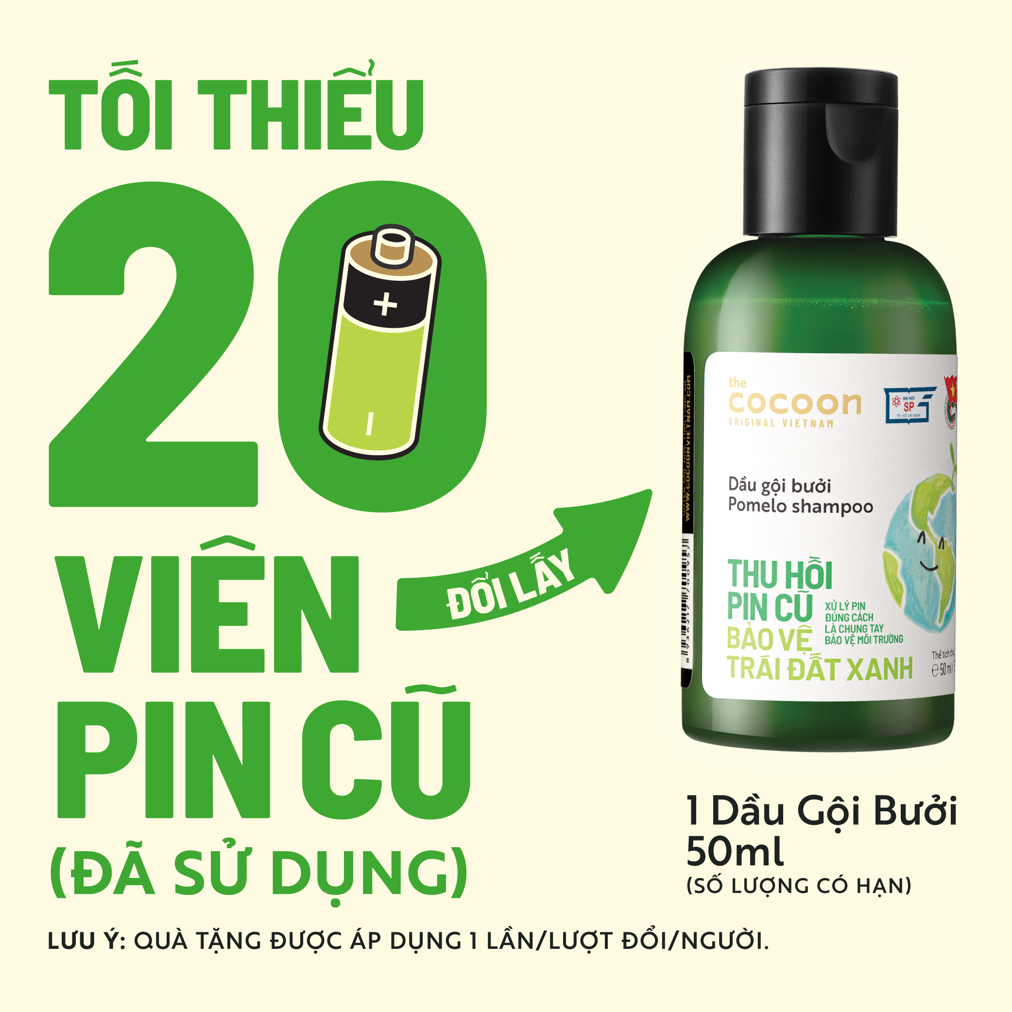 Chương trình "Thu hồi pin cũ - Bảo vệ trái đất xanh" năm 2026