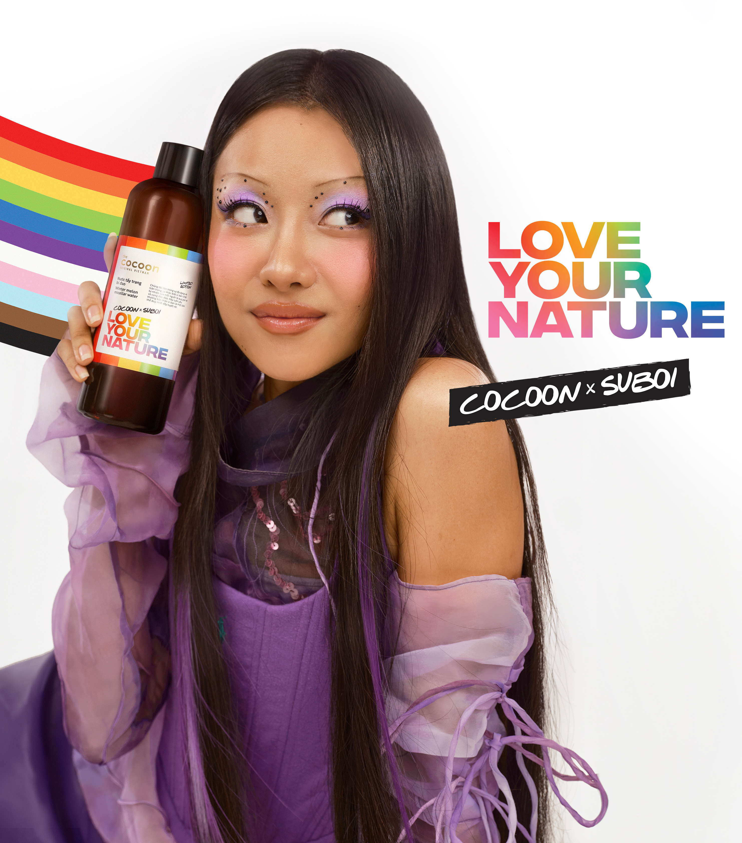 Cocoon x Suboi với thông điệp tôn vinh vẻ đẹp của cộng đồng LGBT: "Love Your Nature - Cứ tự nhiên đi". Ảnh: Cocoon