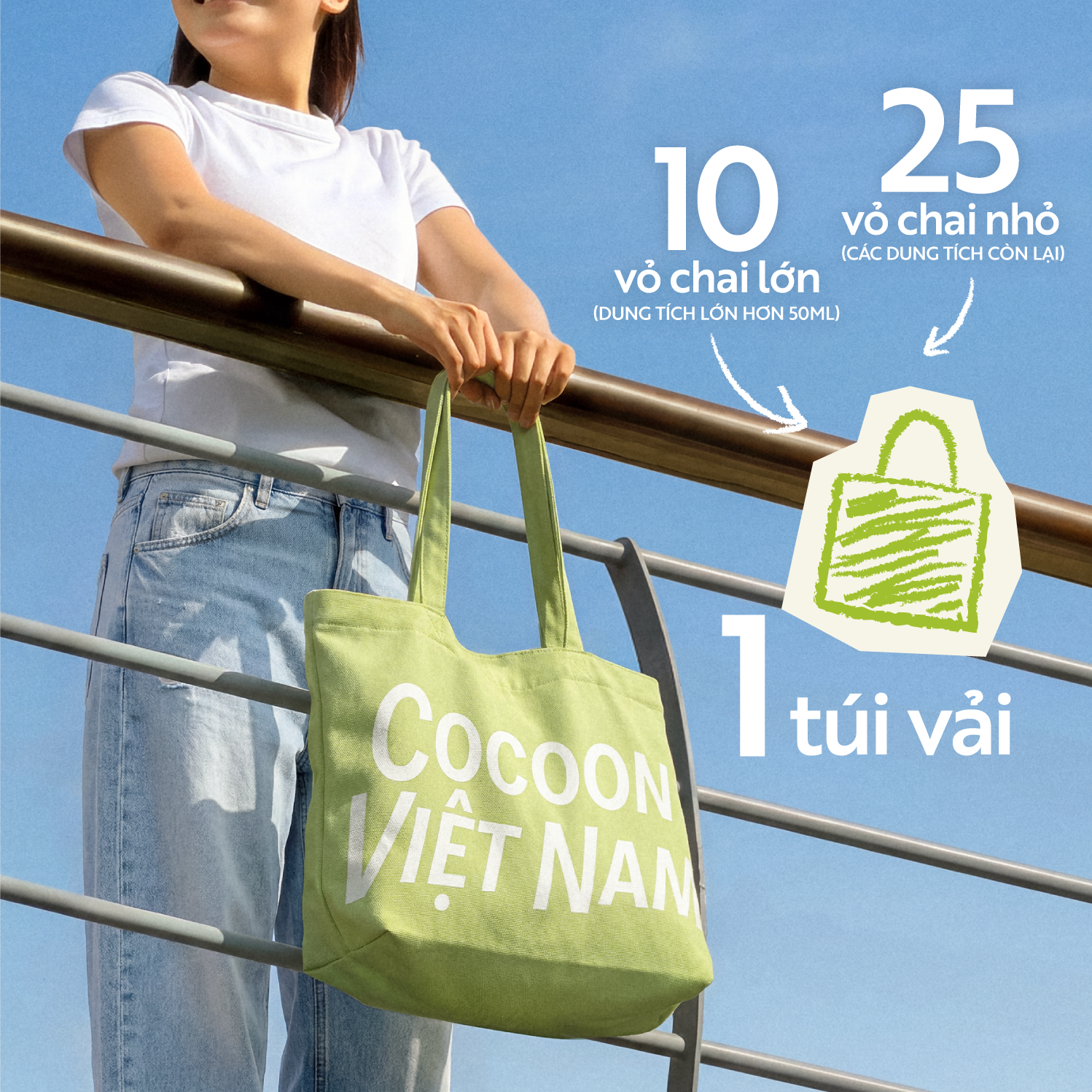 Chương trình "đổi vỏ chai cũ - nhận túi xanh" năm 2026