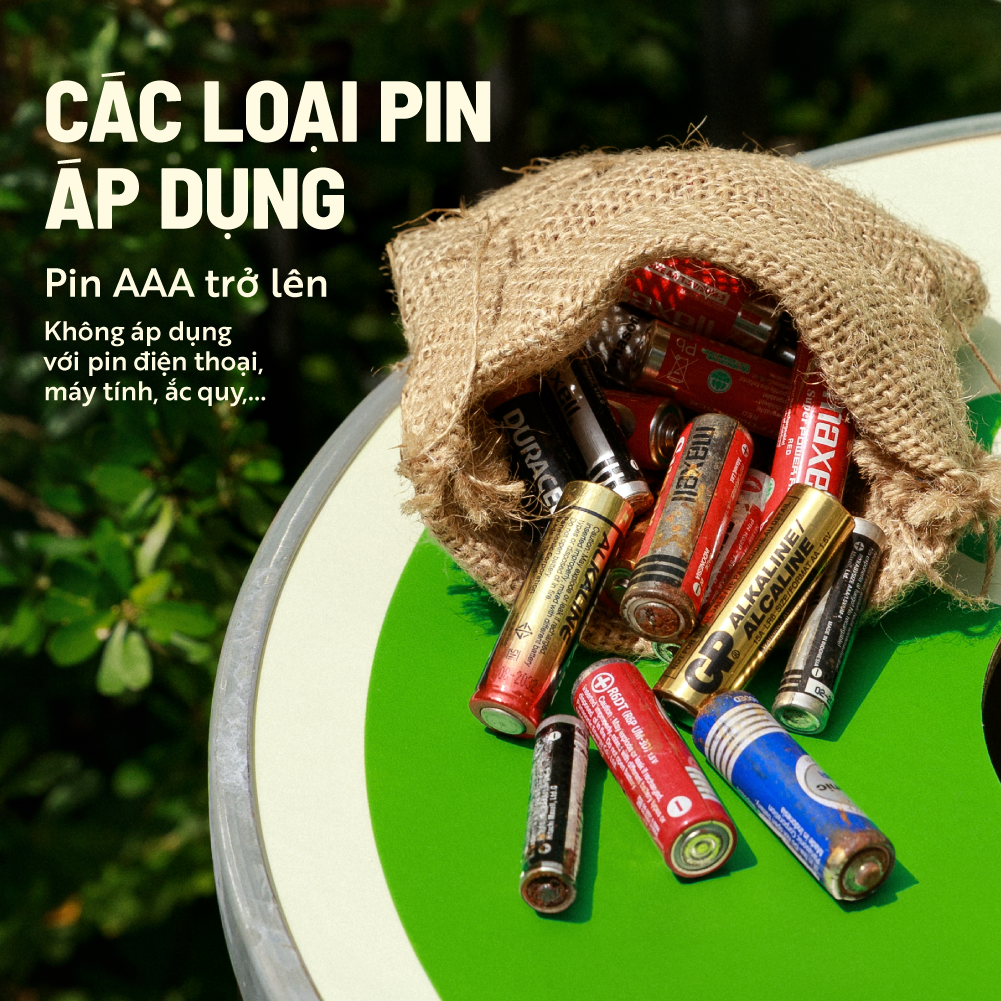 Chương trình " Thu hồi pin cũ - Bảo vệ trái đất xanh" năm 2025