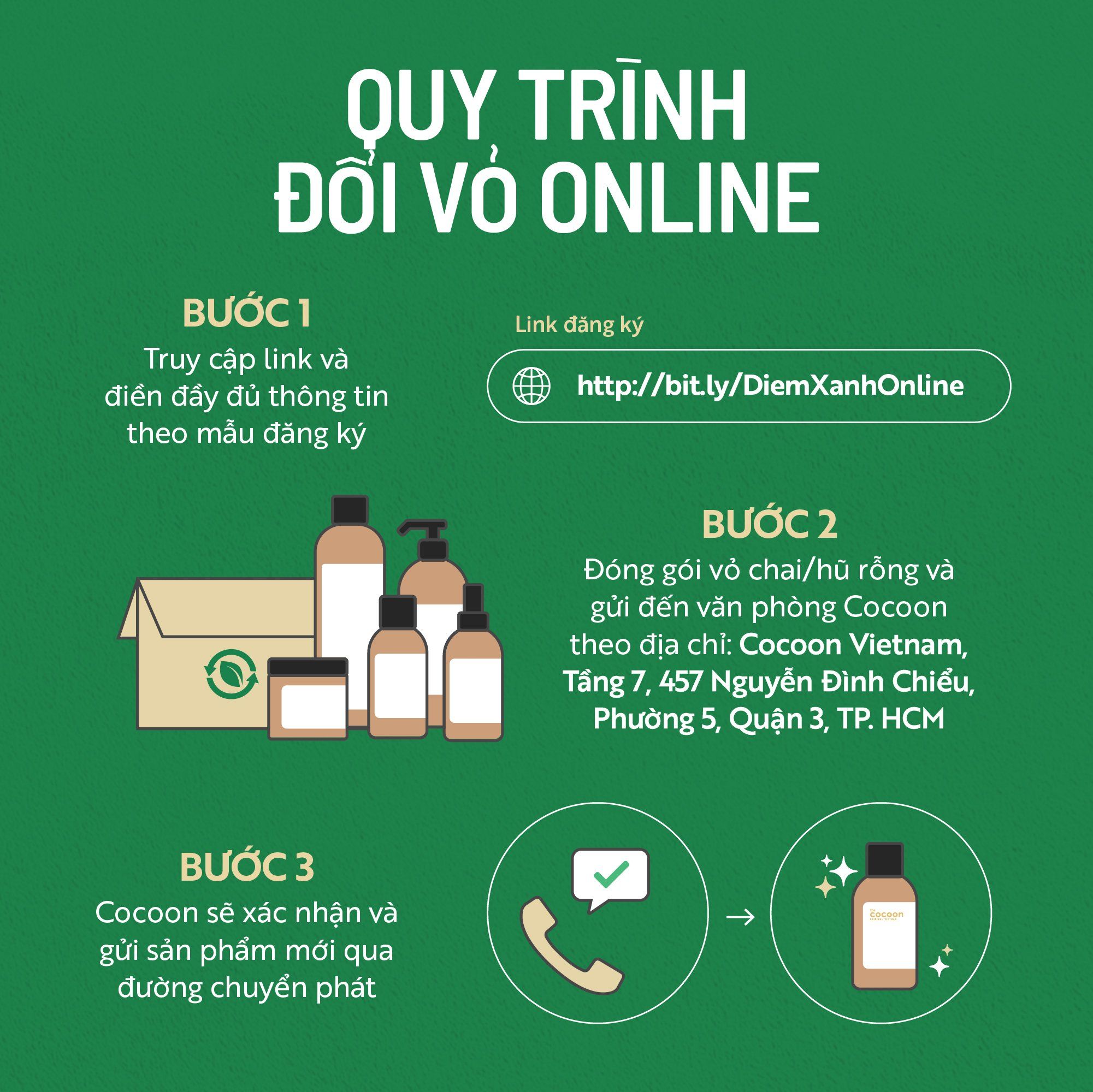 Cùng Cocoon sống xanh mỗi ngày: Điểm Xanh Online