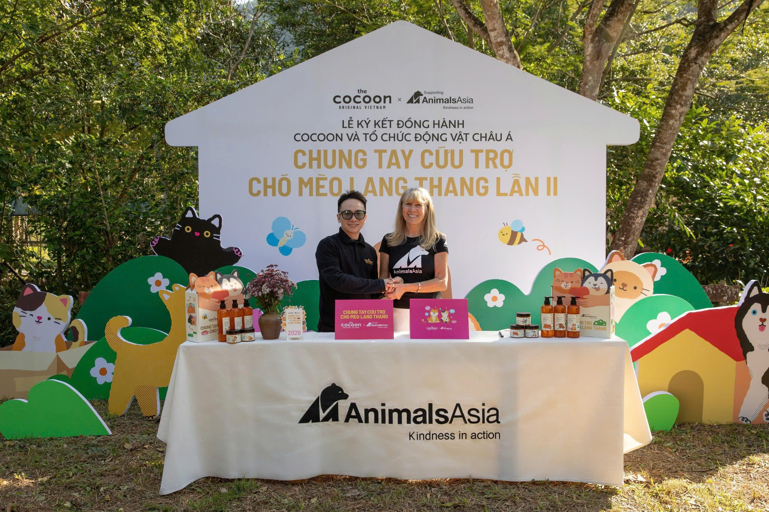 Cocoon x AAF: Ký kết hợp tác "Chung tay cứu trợ chó mèo lang thang" lần II